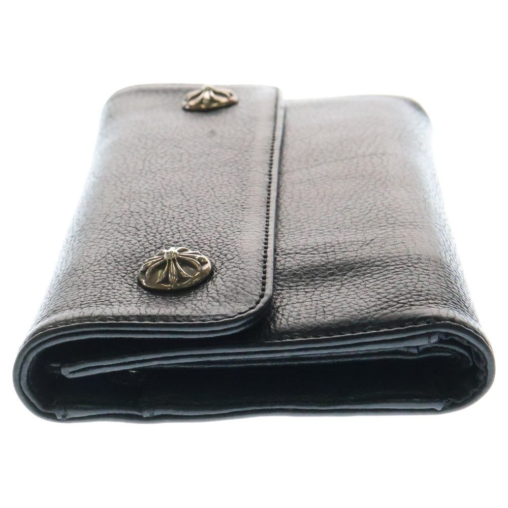CHROME HEARTS(クロムハーツ) WAVE ウェーブ レザーウォレット 財布 ブラック BCA375