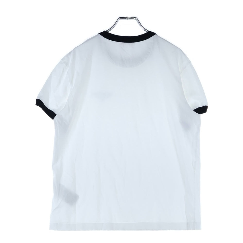 VALENTINO(ヴァレンティノ) フロントロゴプリント リンガーTシャツ 半袖カットソー ホワイト 5V3MG15ZA8E
