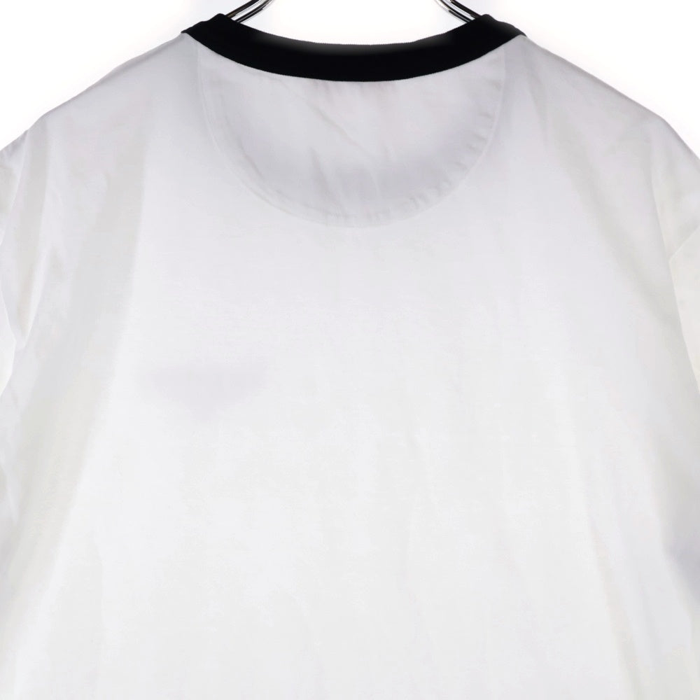 VALENTINO(ヴァレンティノ) フロントロゴプリント リンガーTシャツ 半袖カットソー ホワイト 5V3MG15ZA8E