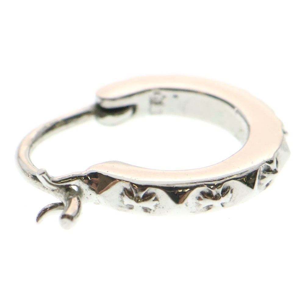 CHROME HEARTS(クロムハーツ) 18KWG HOOP TFP PNK PLS フープ トゥルーファッキンパンク プラスパンク ピアス ホワイトゴールド