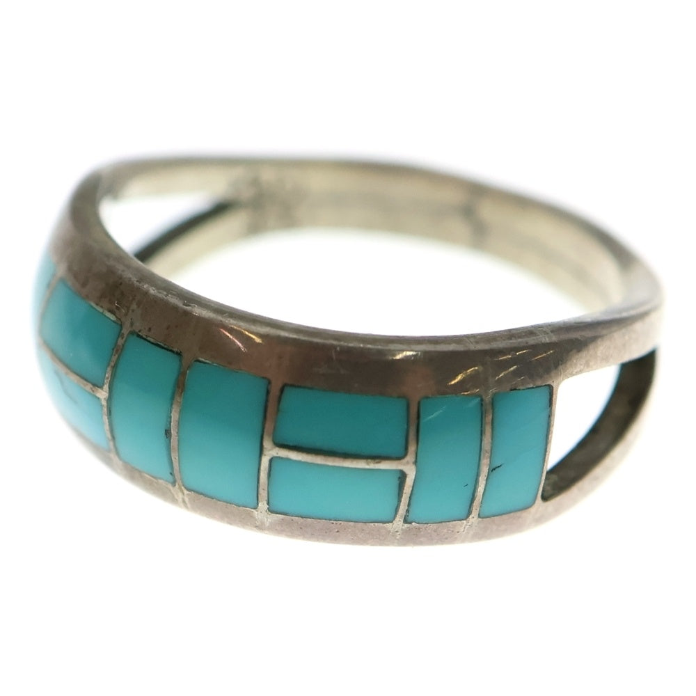 INDIAN JEWELRY(インディアンジュエリー) GT刻印 インレイリング シルバー