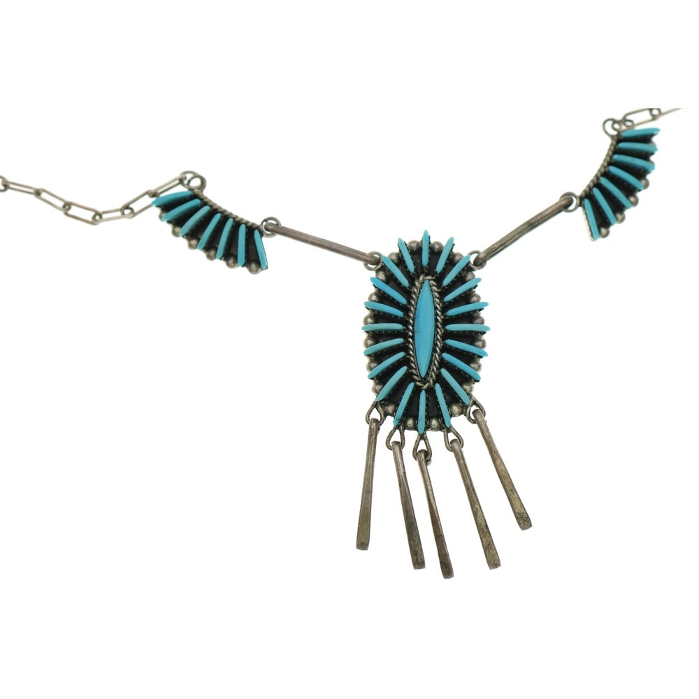 INDIAN JEWELRY(インディアンジュエリー) RB刻印 ターコイズ ネックレス シルバー