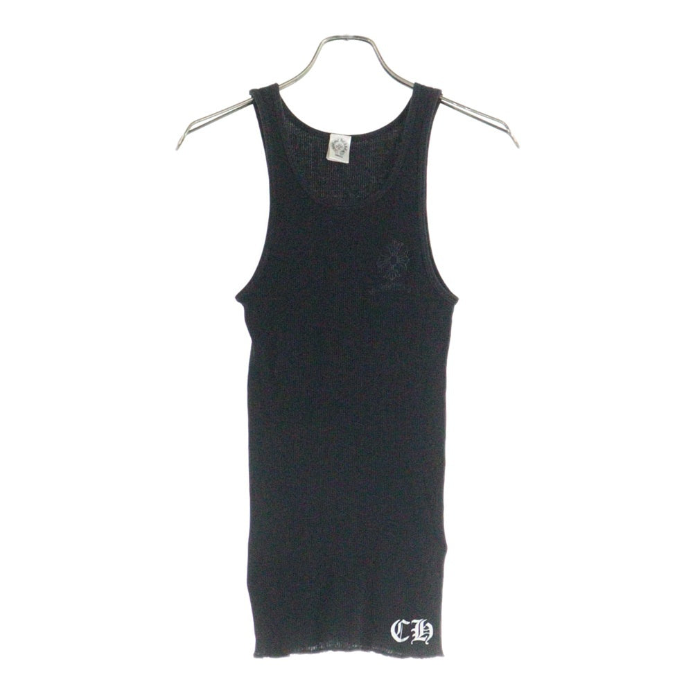 CHROME HEARTS(クロムハーツ) TANK TOP CHプラス サークルロゴ バックプリント ブラック