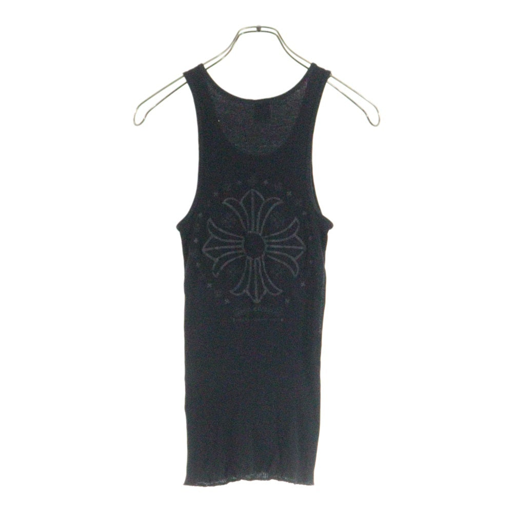 CHROME HEARTS(クロムハーツ) TANK TOP CHプラス サークルロゴ バックプリント ブラック