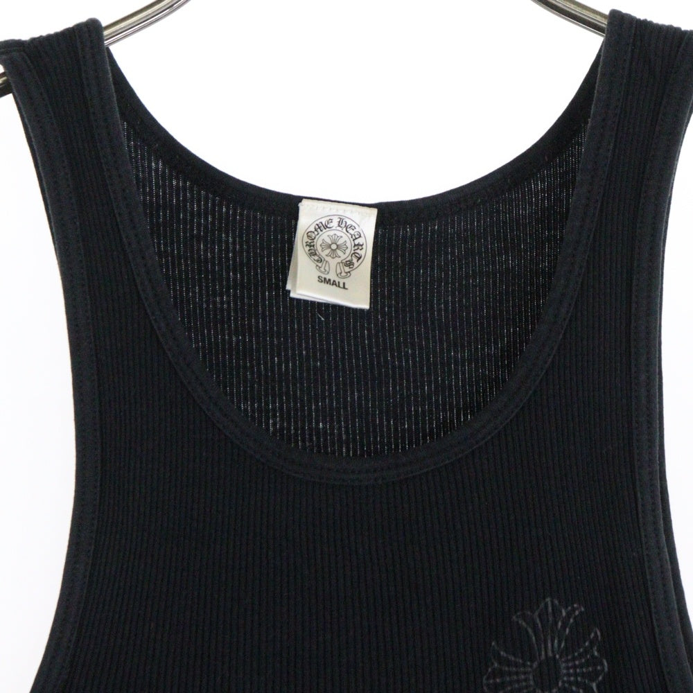 CHROME HEARTS(クロムハーツ) TANK TOP CHプラス サークルロゴ バックプリント ブラック