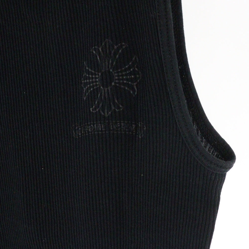 CHROME HEARTS(クロムハーツ) TANK TOP CHプラス サークルロゴ バックプリント ブラック