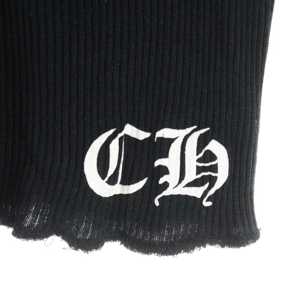 CHROME HEARTS(クロムハーツ) TANK TOP CHプラス サークルロゴ バックプリント ブラック