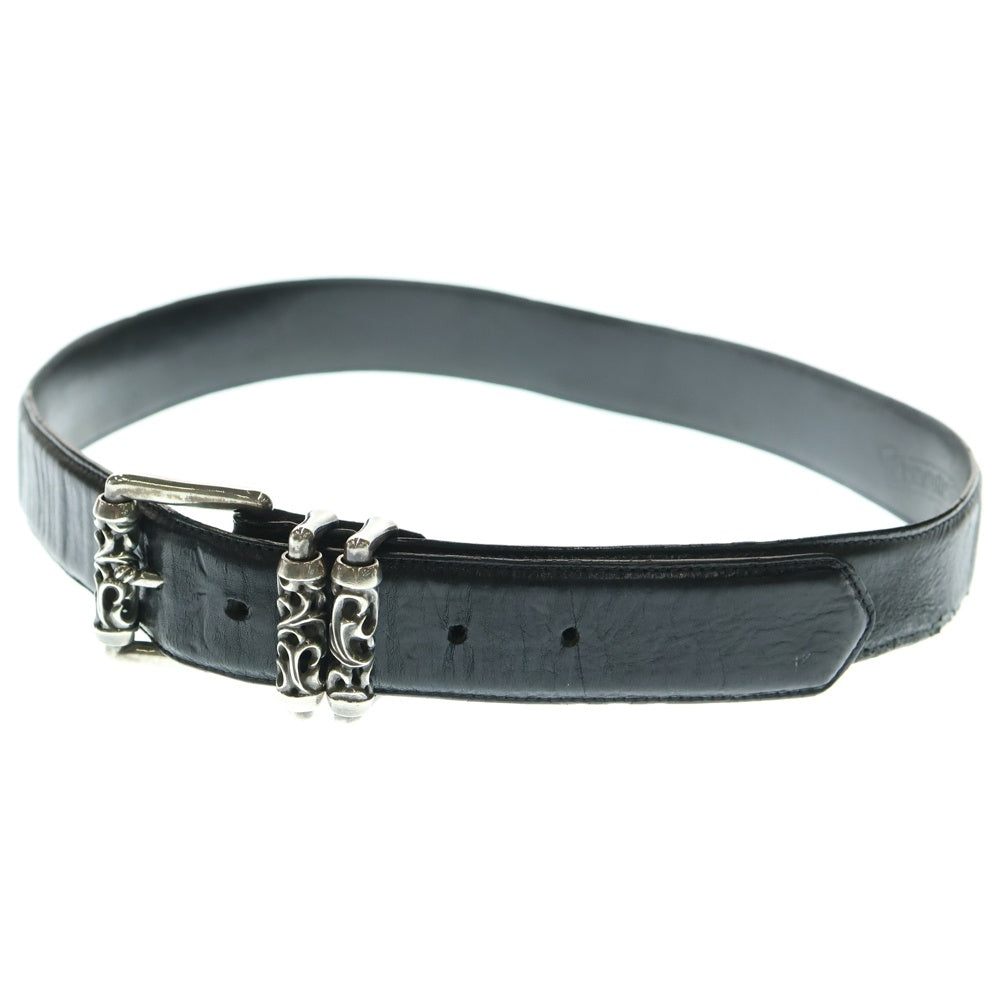 CHROME HEARTS(クロムハーツ) BLT ROLLER 3PC1.5inch 3PCローラーバックル レザーベルト シルバー BCA357