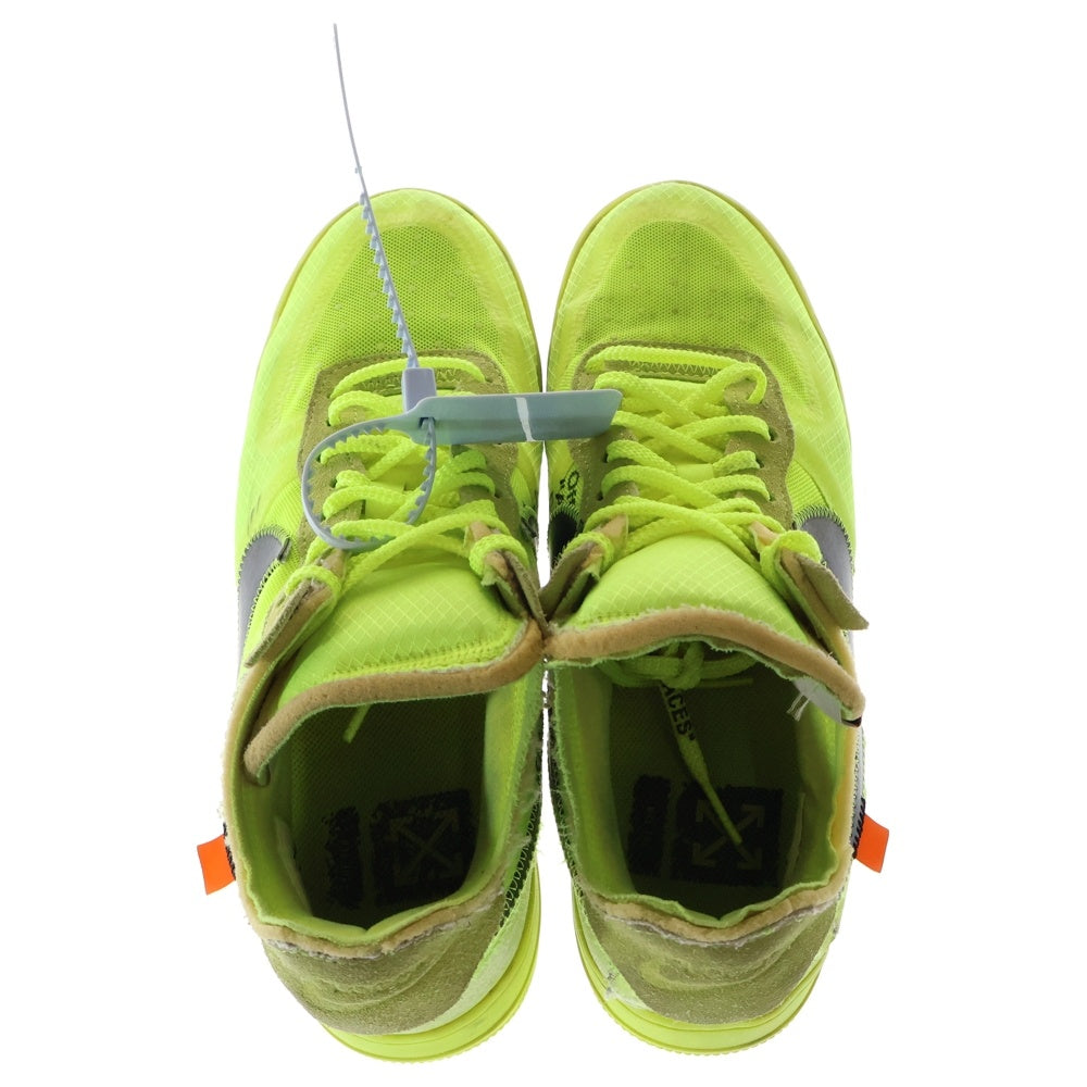 NIKE(ナイキ) ×OFF-WHITE THE 10 AIR FORCE 1 LOW VOLT AO4606-700 オフホワイト エアフォース1 ローカットスニーカー ボルト US8.5/26.5cm イエロー
