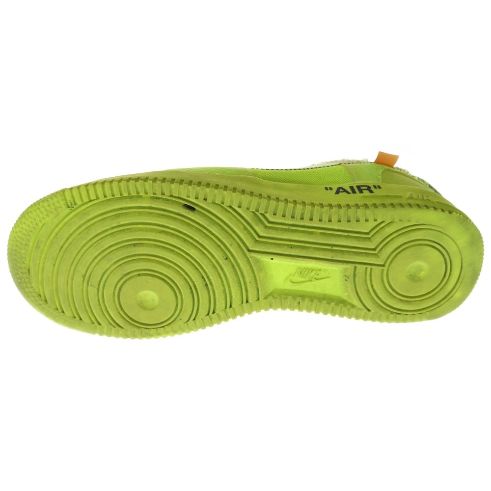 NIKE(ナイキ) ×OFF-WHITE THE 10 AIR FORCE 1 LOW VOLT AO4606-700 オフホワイト エアフォース1 ローカットスニーカー ボルト US8.5/26.5cm イエロー