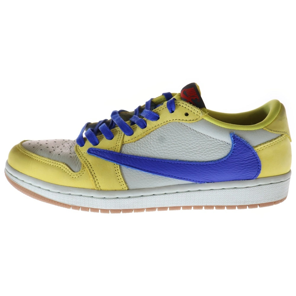 NIKE(ナイキ) ×TRAVIS SCOTT WMNS AIR JORDAN 1 RETRO LOW OG Canary DZ4137-700 トラヴィス スコット ウィメンズ エアジョーダン1 カナリー ローカットスニーカー
