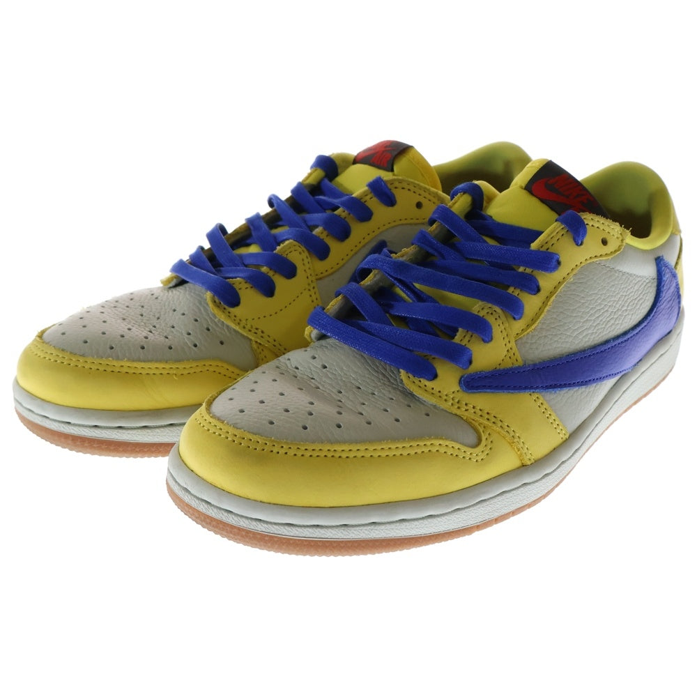 NIKE(ナイキ) ×TRAVIS SCOTT WMNS AIR JORDAN 1 RETRO LOW OG Canary DZ4137-700 トラヴィス スコット ウィメンズ エアジョーダン1 カナリー ローカットスニーカー