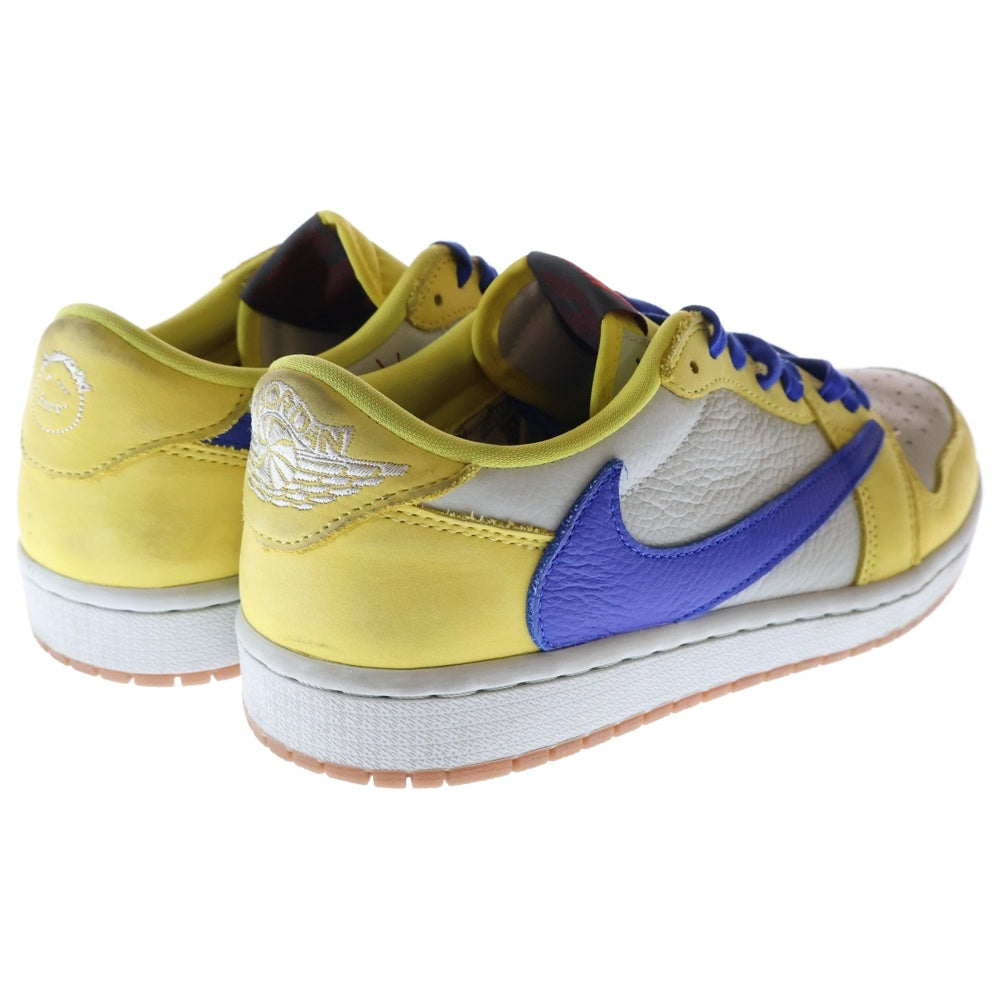 NIKE(ナイキ) ×TRAVIS SCOTT WMNS AIR JORDAN 1 RETRO LOW OG Canary DZ4137-700 トラヴィス スコット ウィメンズ エアジョーダン1 カナリー ローカットスニーカー