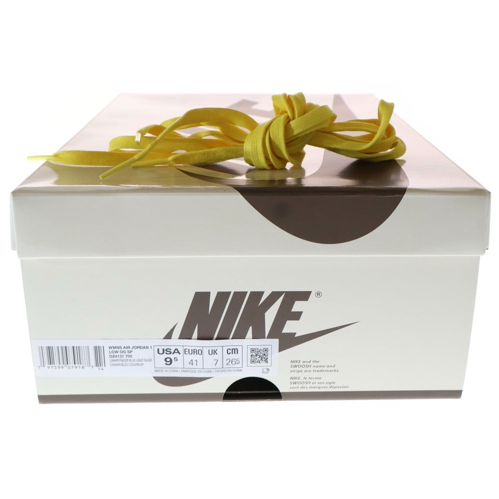 NIKE(ナイキ) ×TRAVIS SCOTT WMNS AIR JORDAN 1 RETRO LOW OG Canary DZ4137-700 トラヴィス スコット ウィメンズ エアジョーダン1 カナリー ローカットスニーカー
