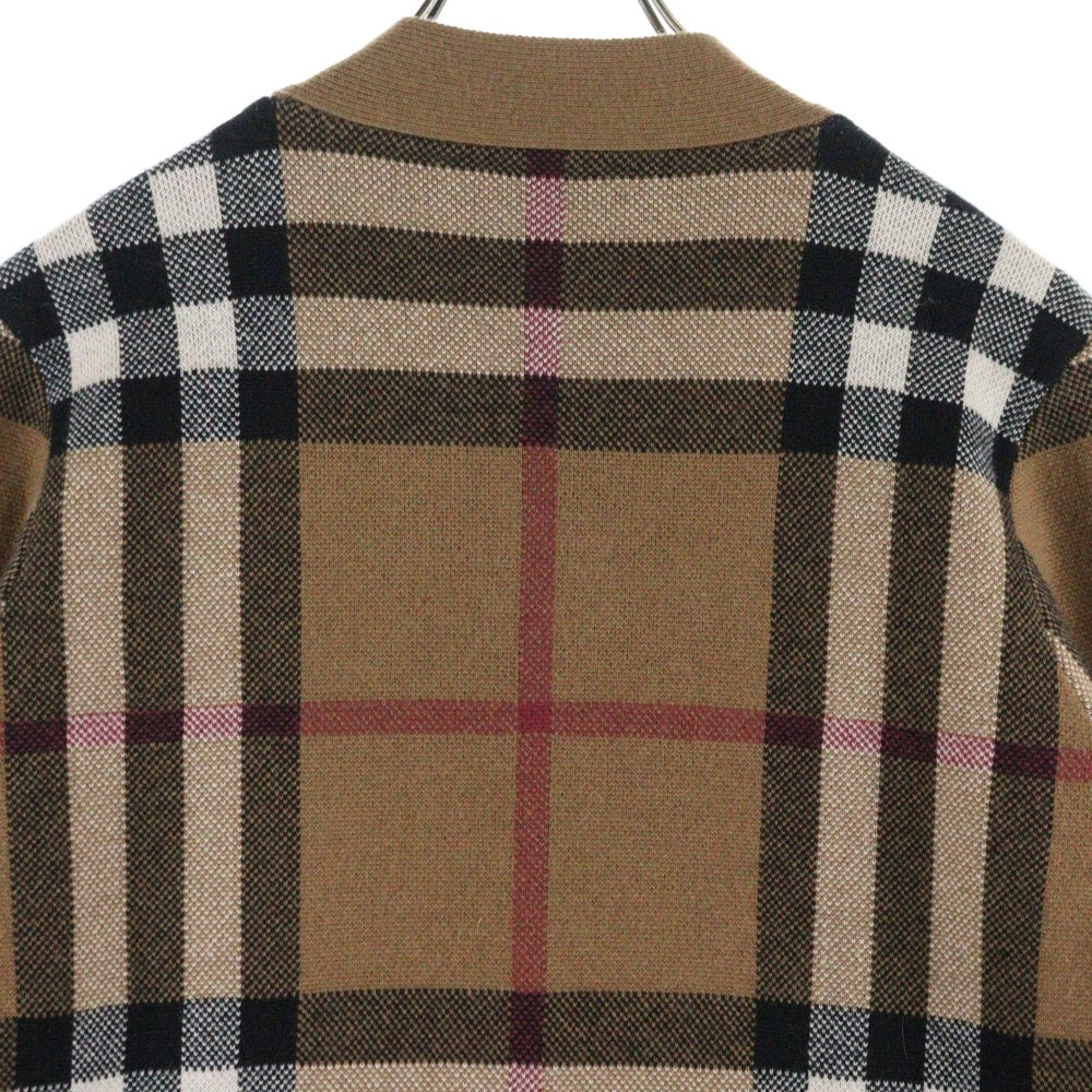 BURBERRY(バーバリー) ノバチェック 総柄 カーディガン ブラウン 8043372