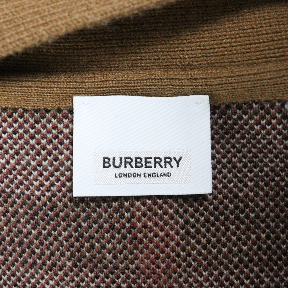 BURBERRY(バーバリー) ノバチェック 総柄 カーディガン ブラウン 8043372