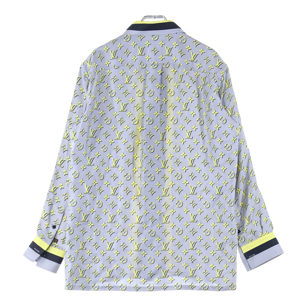 LOUIS VUITTON(ルイヴィトン) ブランドロゴ総柄 長袖シャツ グレー RW232W ADD FPBL42