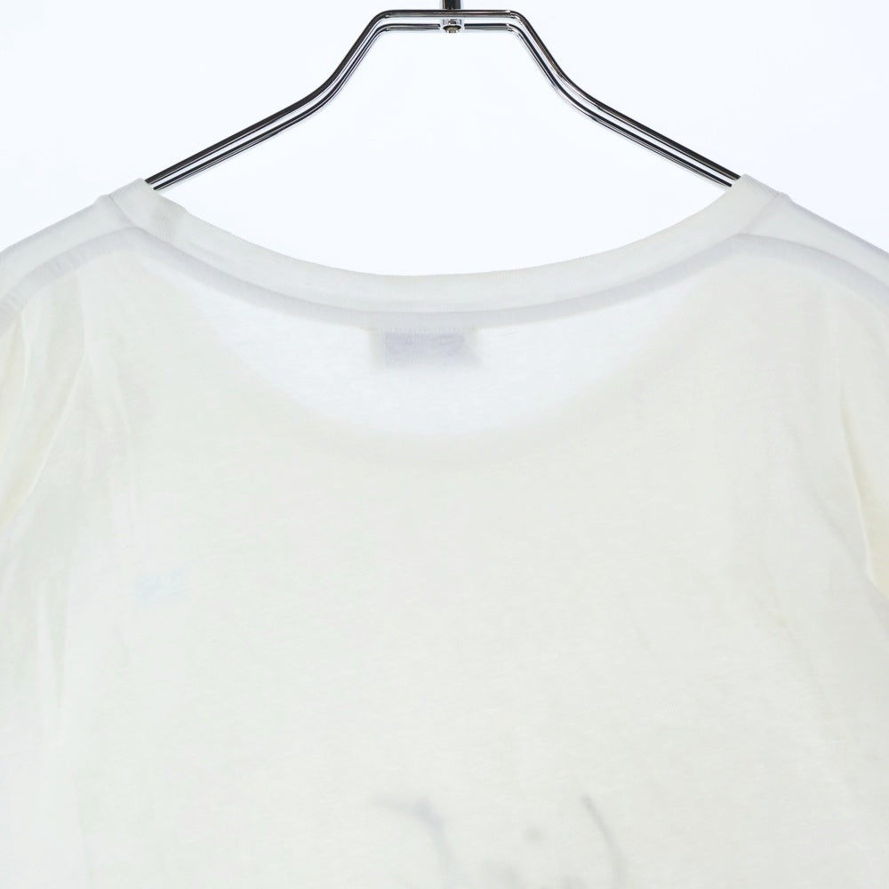 SAINT LAURENT PARIS(サンローランパリ) フロントロゴプリント 半袖Tシャツ ホワイト 480335 YB2IS 9744