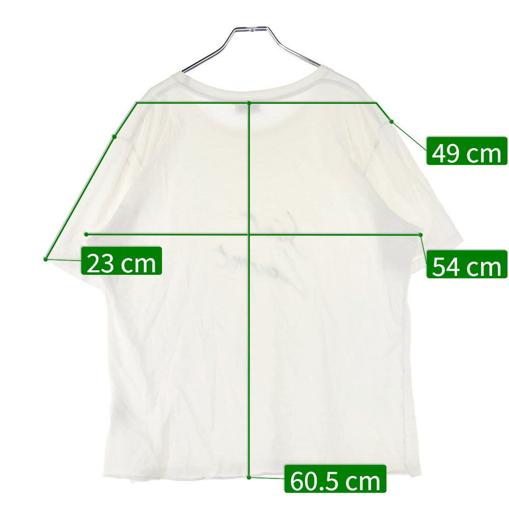 SAINT LAURENT PARIS(サンローランパリ) フロントロゴプリント 半袖Tシャツ ホワイト 480335 YB2IS 9744