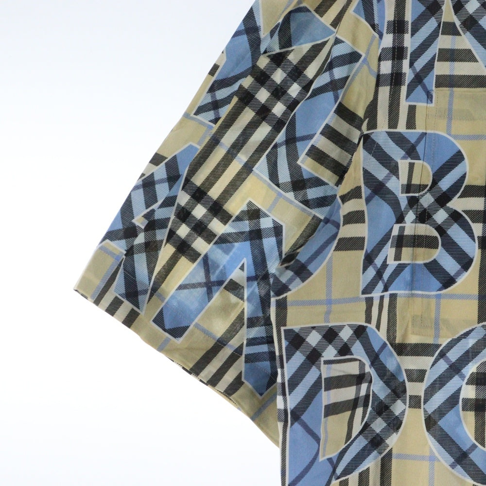 BURBERRY(バーバリー) ブランド総柄 半袖シャツ ブルー 8039308