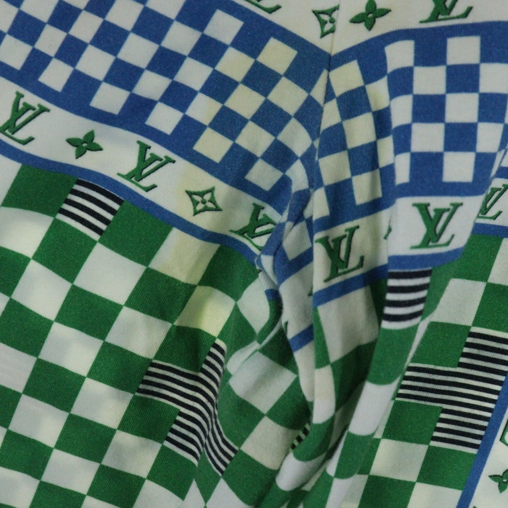 LOUIS VUITTON(ルイヴィトン) 22SS プリーテッドスリムジャージー長袖シャツ グリーン RM221 J71 HMY70W