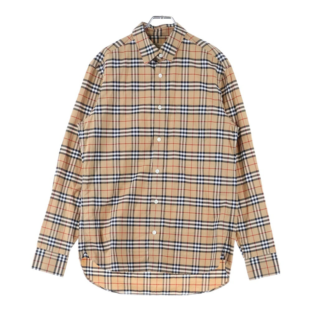 BURBERRY(バーバリー) ノバチェック 総柄 長袖シャツ ブラウン 8004832
