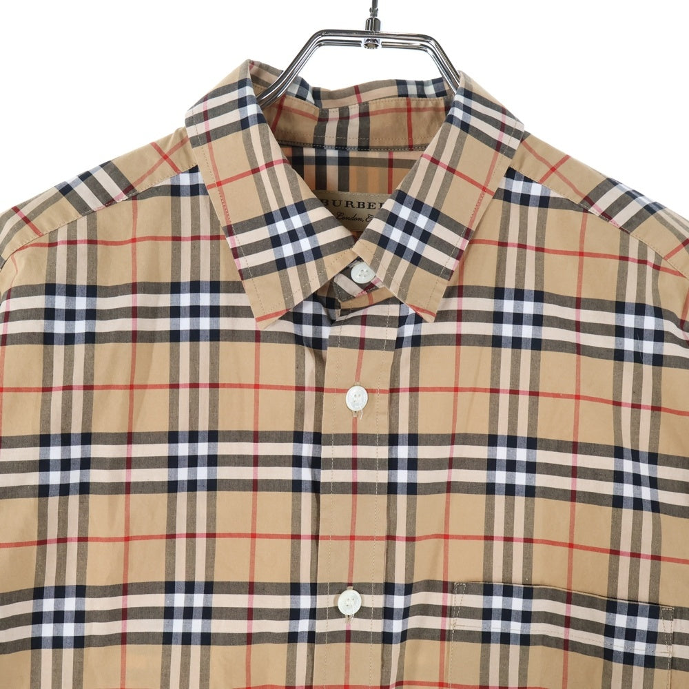 BURBERRY(バーバリー) ノバチェック 総柄 長袖シャツ ブラウン 8004832