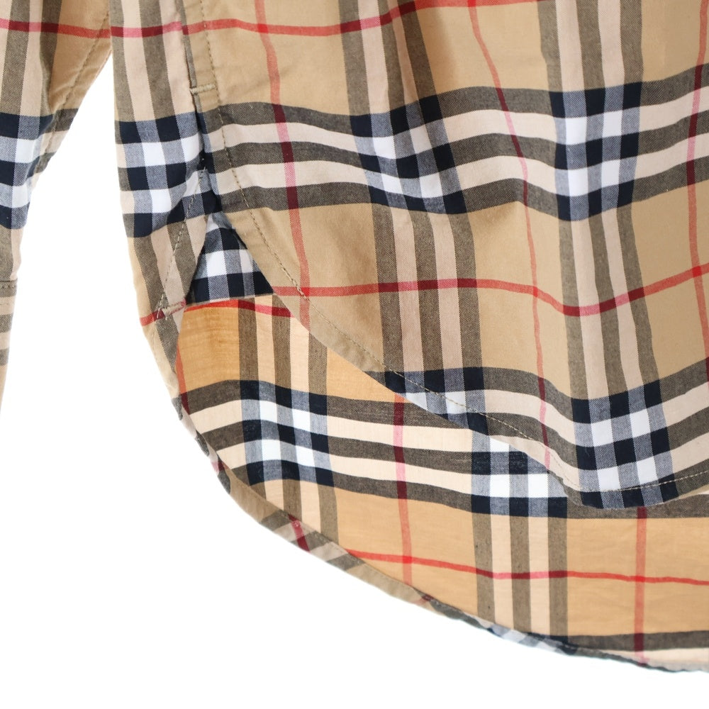 BURBERRY(バーバリー) ノバチェック 総柄 長袖シャツ ブラウン 8004832