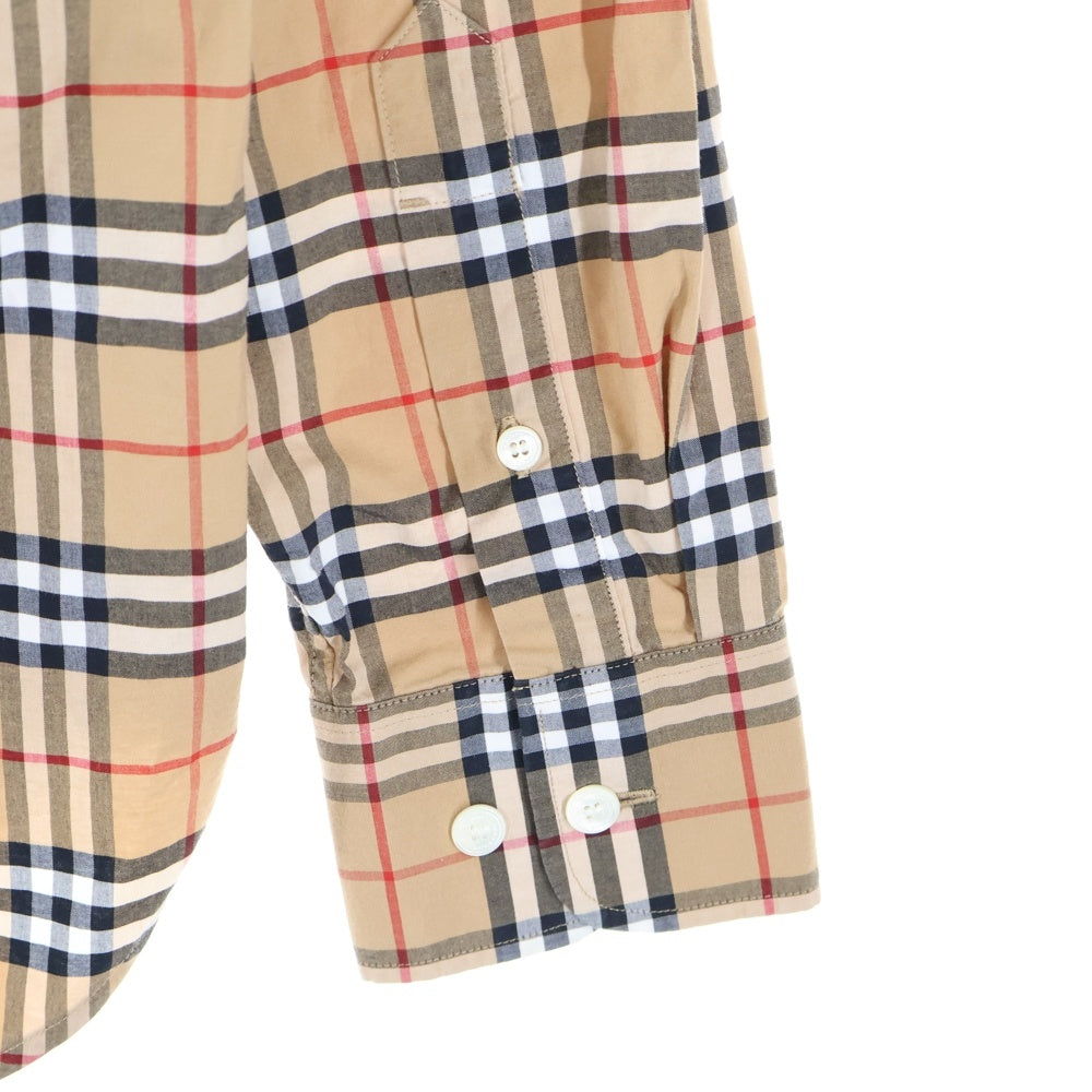 BURBERRY(バーバリー) ノバチェック 総柄 長袖シャツ ブラウン 8004832