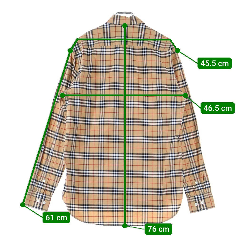 BURBERRY(バーバリー) ノバチェック 総柄 長袖シャツ ブラウン 8004832