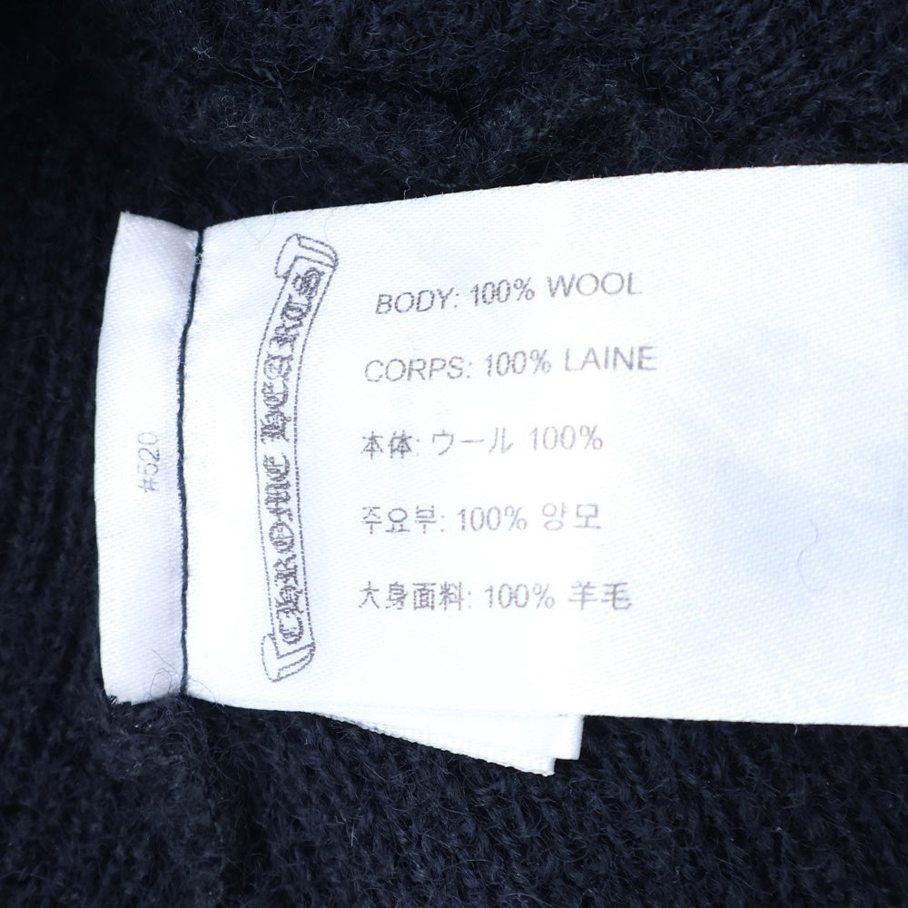 CHROME HEARTS(クロムハーツ) WOOL WATCH CAP CHプラス刺繍ウールビーニー ニット帽 ニットキャップ ブラック