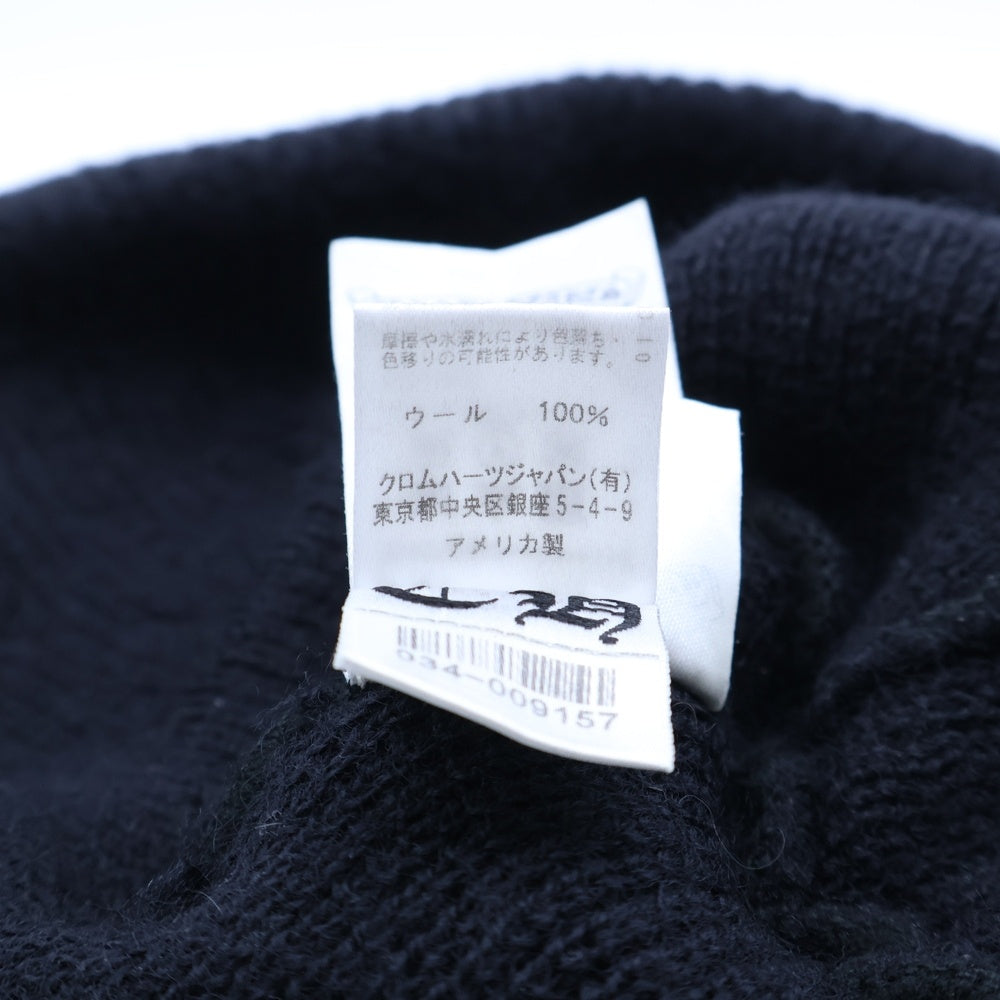 CHROME HEARTS(クロムハーツ) WOOL WATCH CAP CHプラス刺繍ウールビーニー ニット帽 ニットキャップ ブラック