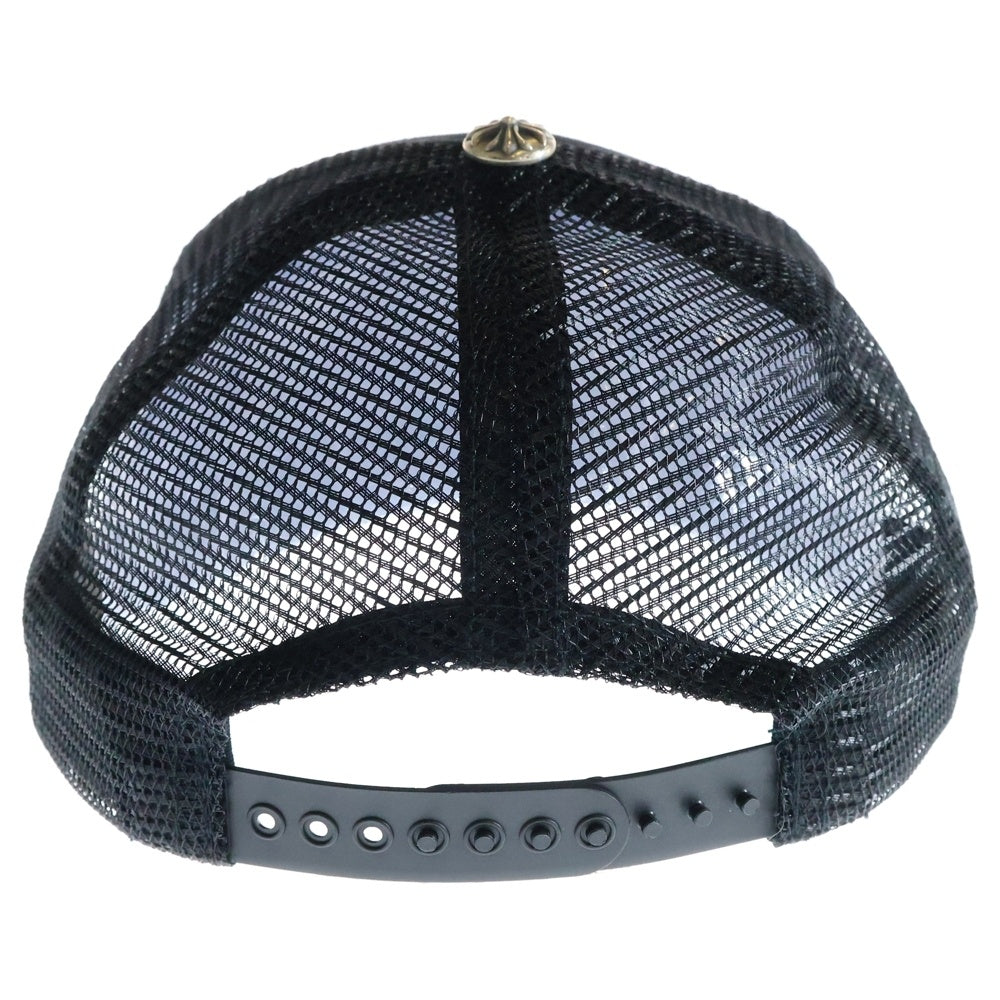 CHROME HEARTS(クロムハーツ) TRUCKER CH CAP CHパッチ クロスボール付メッシュトラッカーキャップ 帽子 ブラック/シルバー