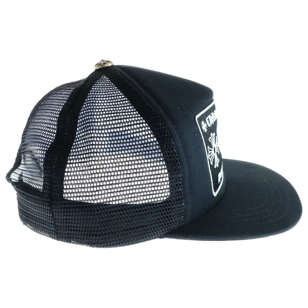 CHROME HEARTS(クロムハーツ) TRUCKER CH CAP CHパッチ クロスボール付メッシュトラッカーキャップ 帽子 ブラック/シルバー