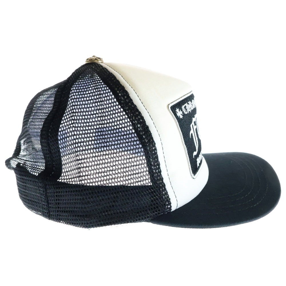 CHROME HEARTS(クロムハーツ) TRUCKER CAP CHパッチメッシュトラッカーキャップ クロスボール付 帽子 ホワイト/ブラック