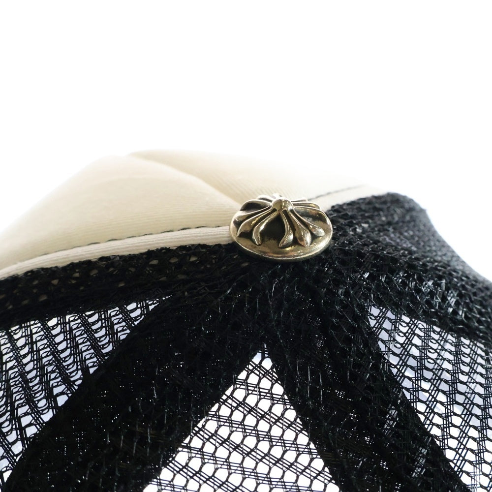 CHROME HEARTS(クロムハーツ) TRUCKER CAP CHパッチメッシュトラッカーキャップ クロスボール付 帽子 ホワイト/ブラック