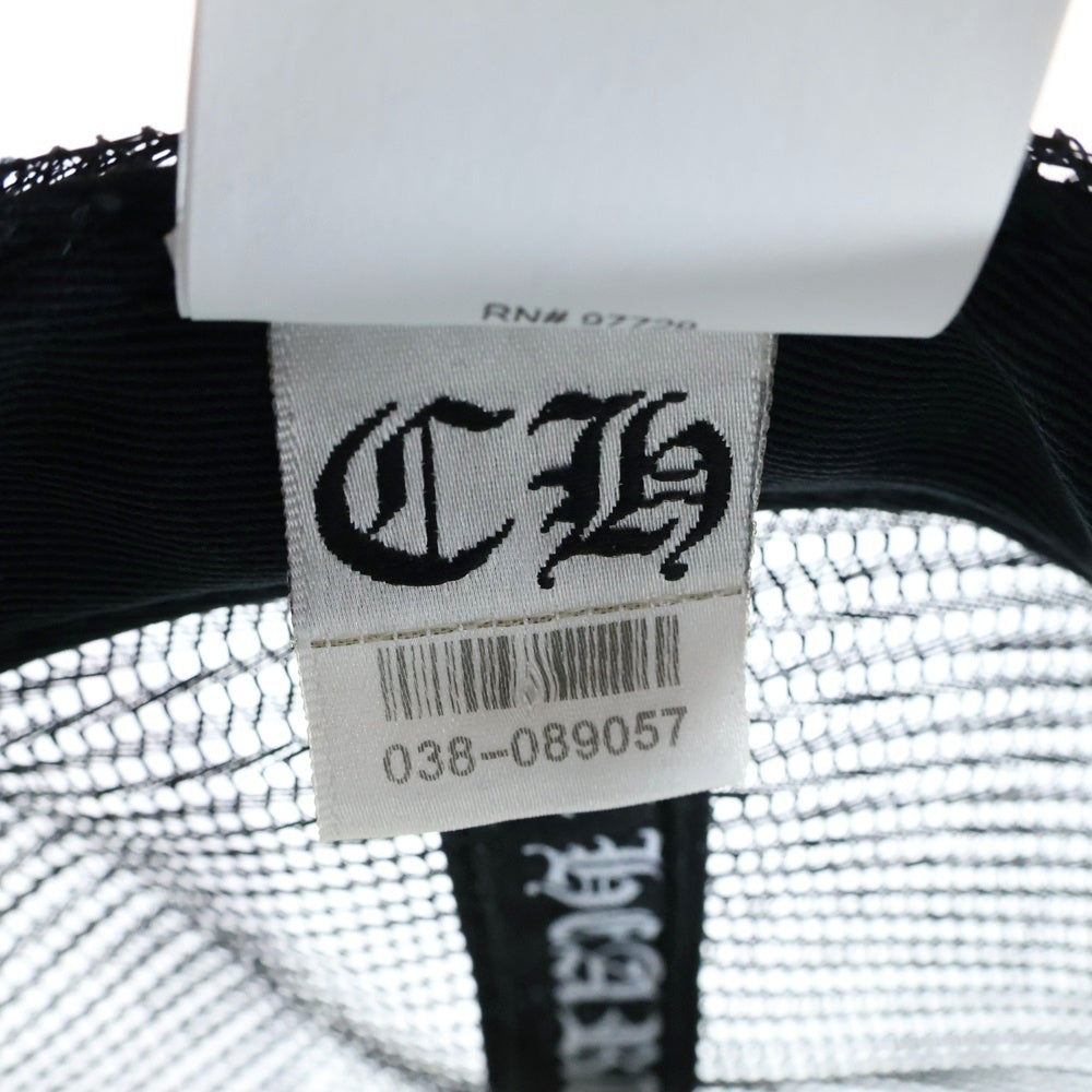 CHROME HEARTS(クロムハーツ) TRUCKER CAP CHパッチメッシュトラッカーキャップ クロスボール付 帽子 ホワイト/ブラック
