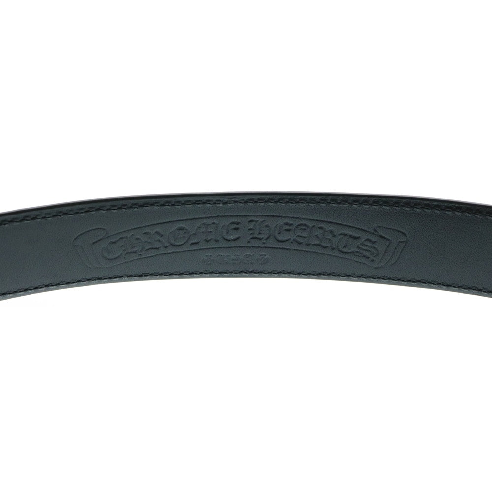 CHROME HEARTS(クロムハーツ) OVAL CROSS STRAP1.0クラシックオーバルクロスバックル レザーベルト シルバー
