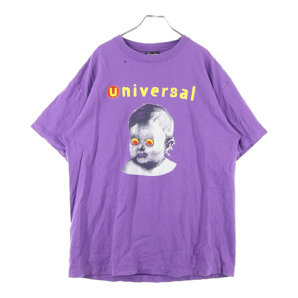 SAINT MICHAEL(セントマイケル) 24SS UNIVERSAL SS TEE ユニバーサル 両面プリント クルーネック 半袖Tシャツ カットソー パープル SM-YS8-0000-014