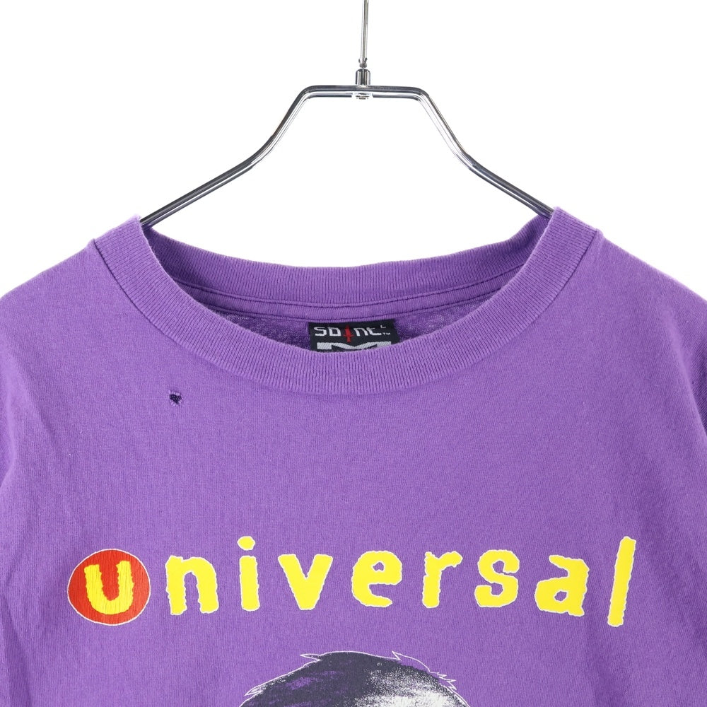 SAINT MICHAEL(セントマイケル) 24SS UNIVERSAL SS TEE ユニバーサル 両面プリント クルーネック 半袖Tシャツ カットソー パープル SM-YS8-0000-014