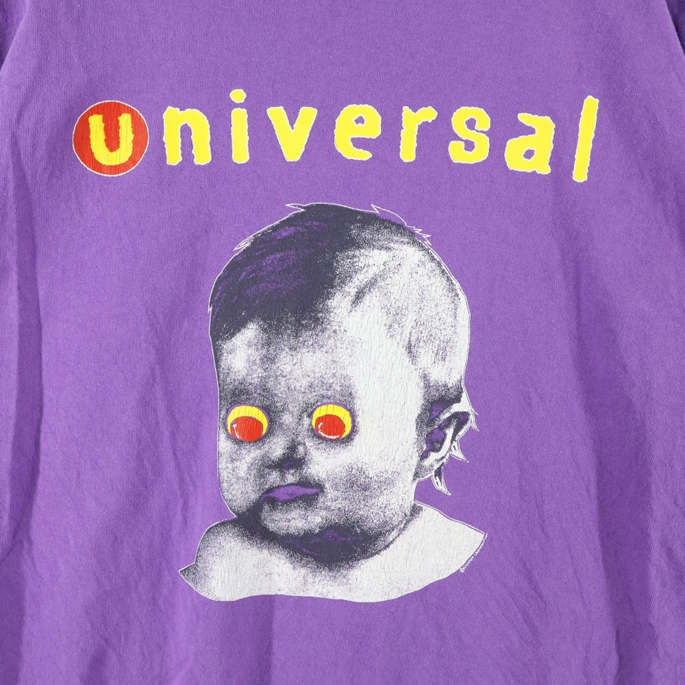 SAINT MICHAEL(セントマイケル) 24SS UNIVERSAL SS TEE ユニバーサル 両面プリント クルーネック 半袖Tシャツ カットソー パープル SM-YS8-0000-014