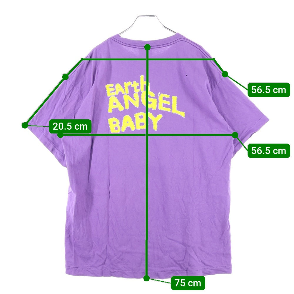 SAINT MICHAEL(セントマイケル) 24SS UNIVERSAL SS TEE ユニバーサル 両面プリント クルーネック 半袖Tシャツ カットソー パープル SM-YS8-0000-014