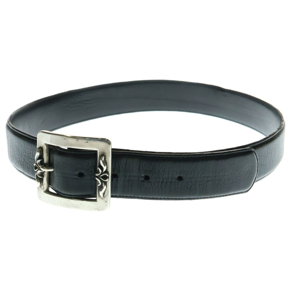 CHROME HEARTS(クロムハーツ) BLT OTJ フィリグリー レザーベルト ブラック/シルバー