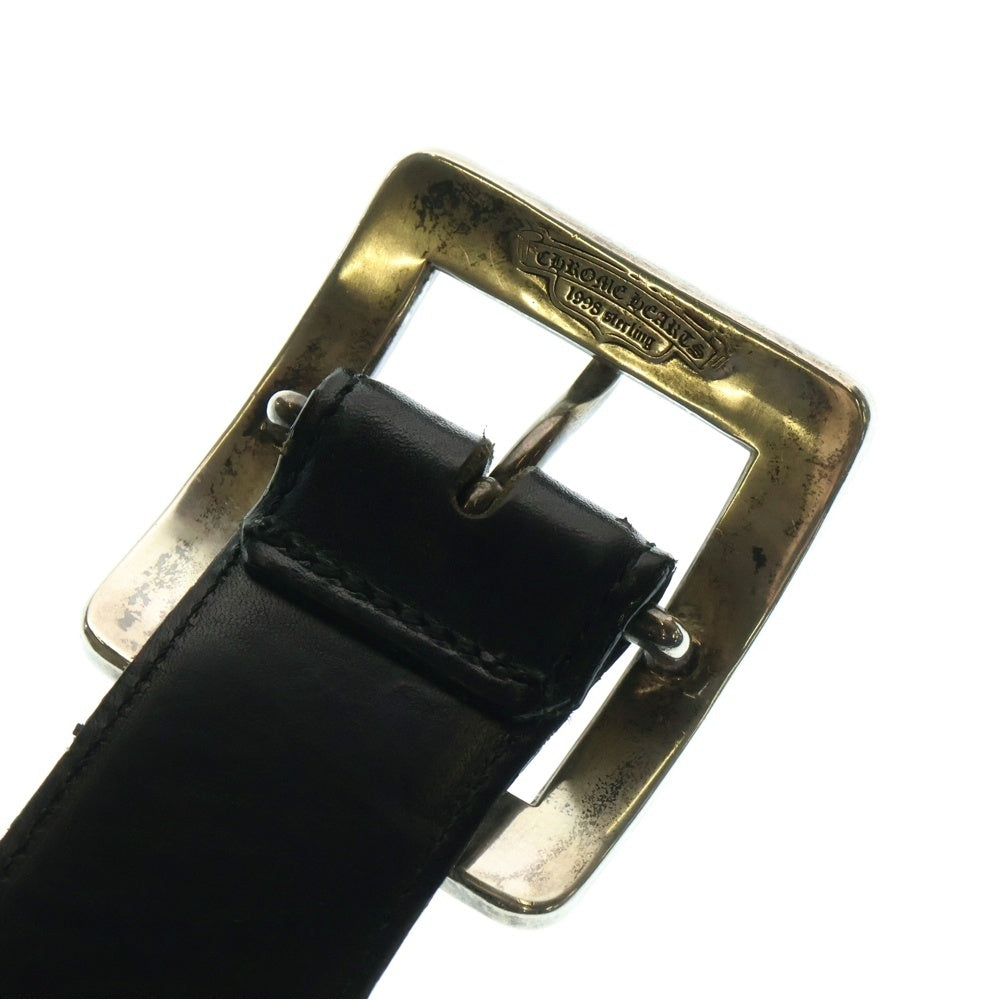 CHROME HEARTS(クロムハーツ) BLT OTJ フィリグリー レザーベルト ブラック/シルバー