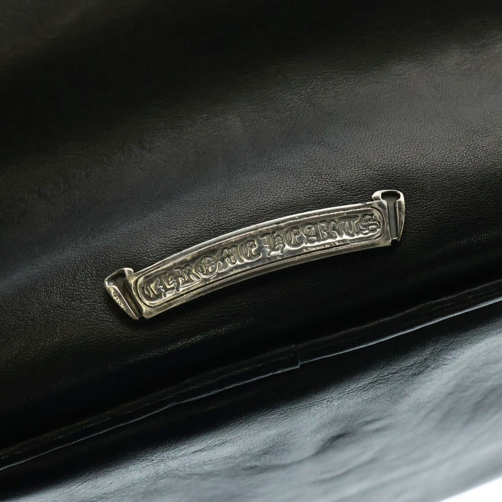 CHROME HEARTS(クロムハーツ) OLD GYM SM オールド CHフレアパッチ レザー ジム ハンドバッグ ブラック/シルバー