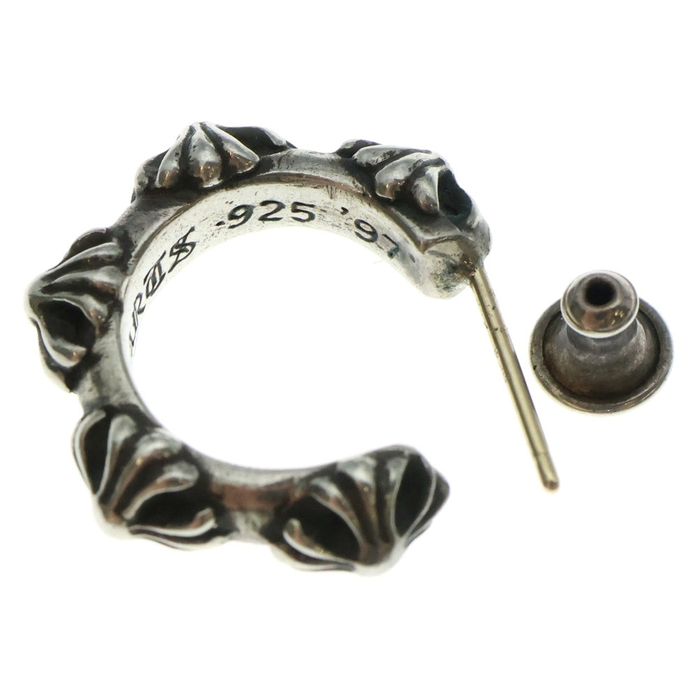 CHROME HEARTS(クロムハーツ) HOOP CROSS クロスバンド フープピアス シルバー BCA100