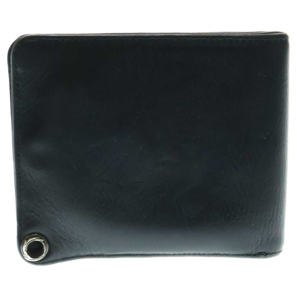 CHROME HEARTS(クロムハーツ) 1SNAP 1スナップ クロス ボールボタン レザーウォレット 財布 ブラック BCA361