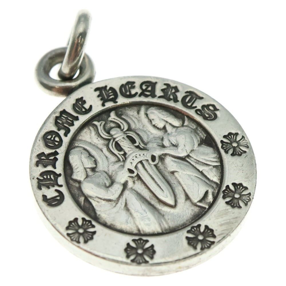 CHROME HEARTS(クロムハーツ) CHRM ANGL MDL V2 エンジェルメダルチャーム ペンダントトップ シルバーBCA229
