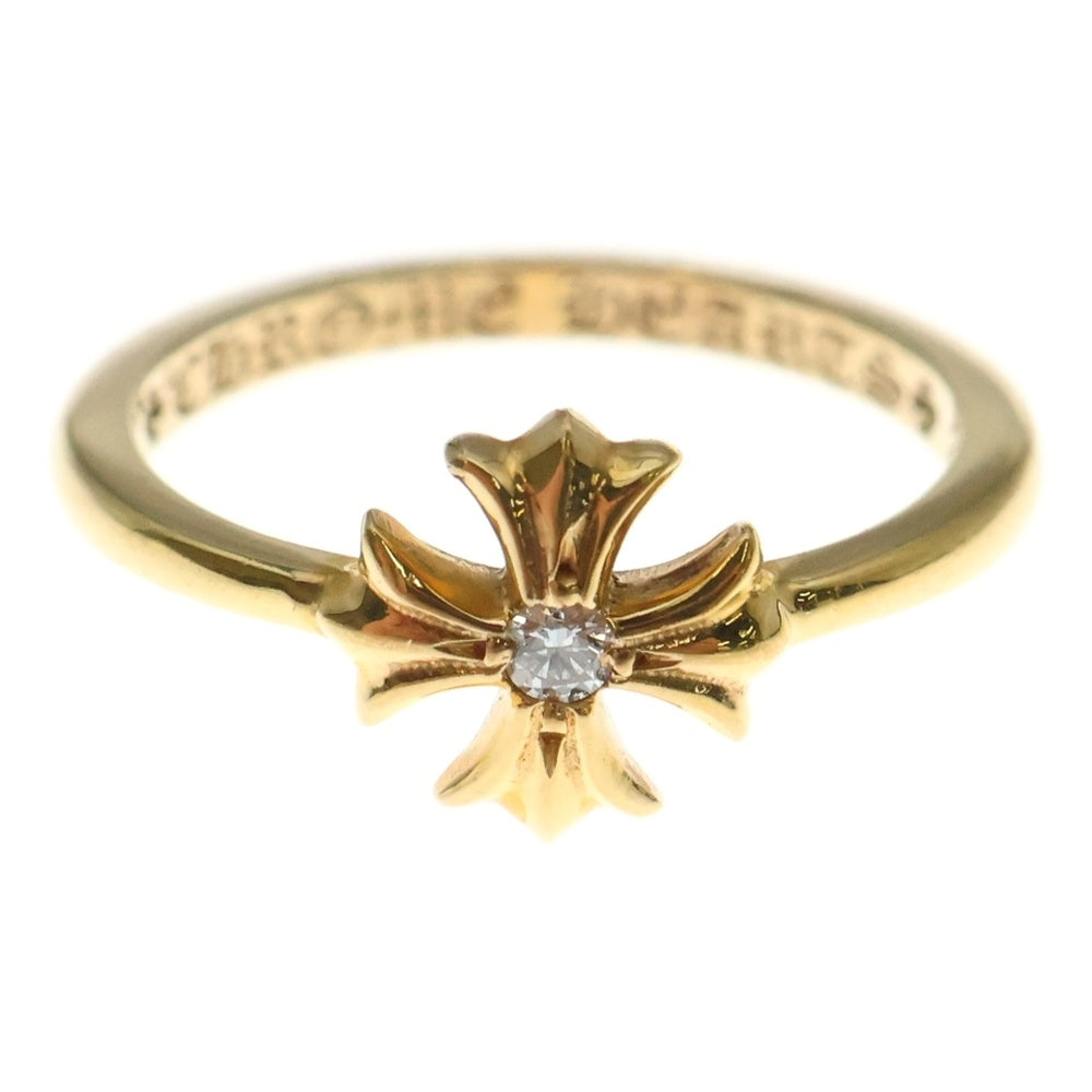 CHROME HEARTS(クロムハーツ) 22K BUBBLGM CH PLS DIA 22KバブルガムCHプラス 1ダイヤ ゴールドリング