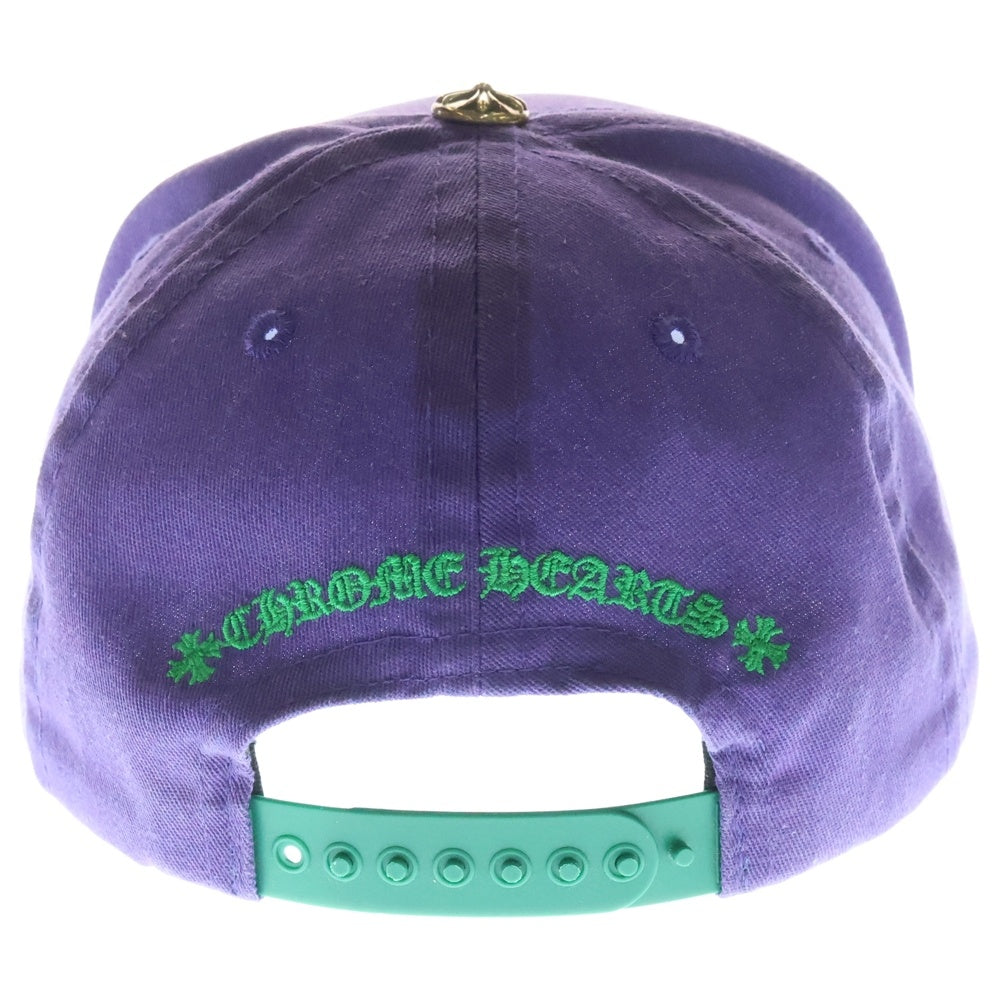 CHROME HEARTS(クロムハーツ) CH HAT CH刺繍ベースボールキャップ 帽子 パープル